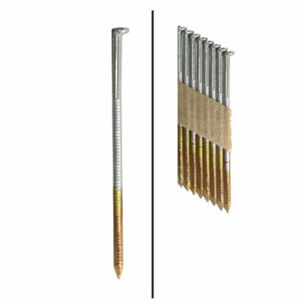 Common Nail, 3-1/4 in L, Steel, Galvanized Finish
